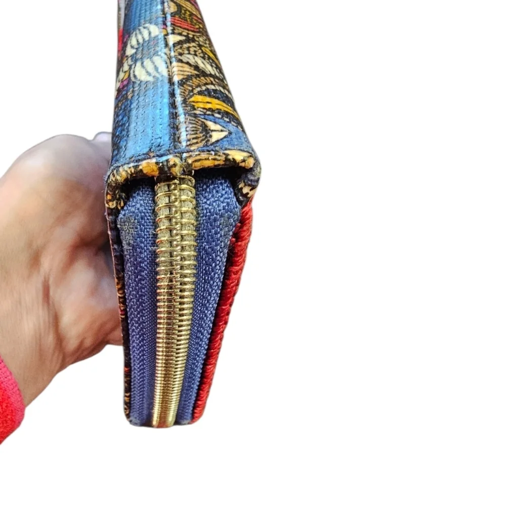 Sakroots Owl Mosaic Print Long Wallet